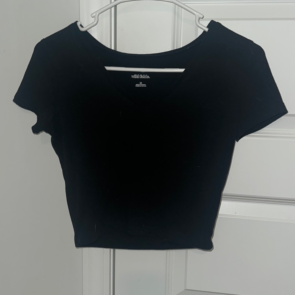 Wild Fable Black B-Neck Tee